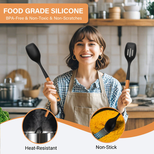 2-Piece Silicone Cooking Utensil Set – view 2
