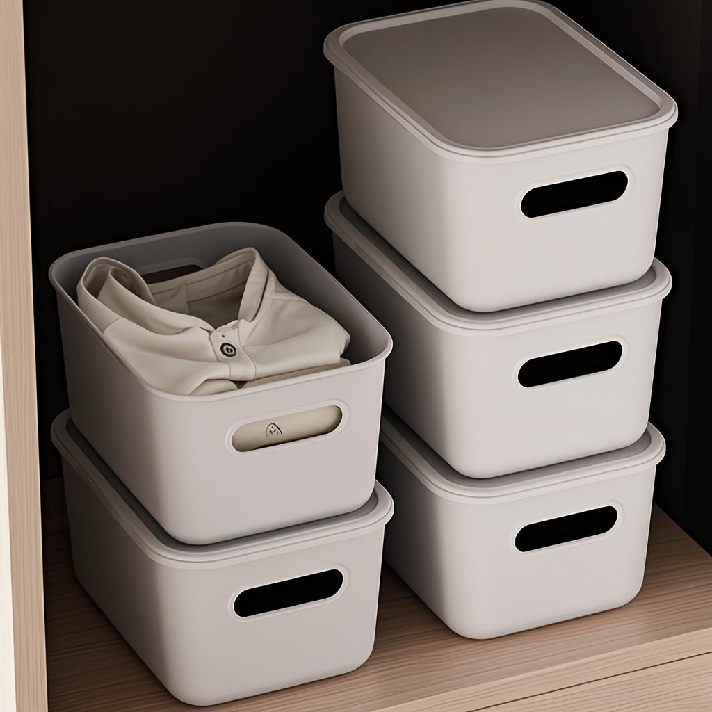Smart 4pcs Adjustable Home Storage Rack – durable multi-purpose storage, 4pcs 8pcs 17-Quart 8 5 10 13 8inch Waterproof Dustproof Modern Stackable Storage Bins, designed for American homes, daily convenience and practical gifting