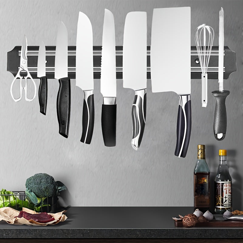 Heavy-Duty 1pc Adjustable Home Storage Rack – durable multi-purpose storage, 1pc of Magnetic Tool Storage Strip Knife Holder Kitchen Utensil Rack Tool Holder Christmas, designed for American homes, daily convenience and practical gifting