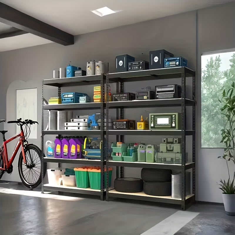Modern 2pcs Adjustable Home Storage Rack – durable multi-purpose storage, 2pcs Heavy-Duty Metal Shelving Unit 60 72 Inch Hige 60 72 Sections 2000 Lbs, designed for American homes, daily convenience and practical gifting