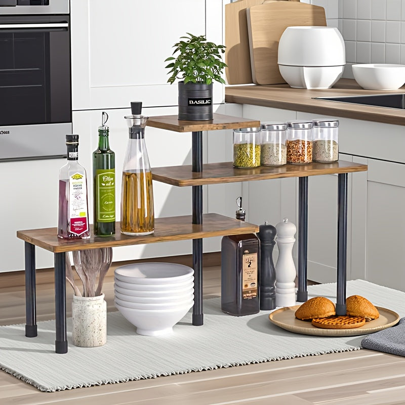 Versatile Adjustable Home Storage Rack – durable multi-purpose storage, 3-Tier Corner Shelf Organizer 360 Swivel Storage Rack for Kitchen Bathroom Office Compact Multi-Level, designed for American homes, daily convenience and practical gifting