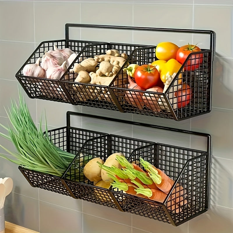 Compact Adjustable Home Storage Rack – durable multi-purpose storage, Storage Basket Wire Food Storage Organizer Wall-Mounted Storage Rack Kitchen Bedroom Bathroom Home Wall, designed for American homes, daily convenience and practical gifting