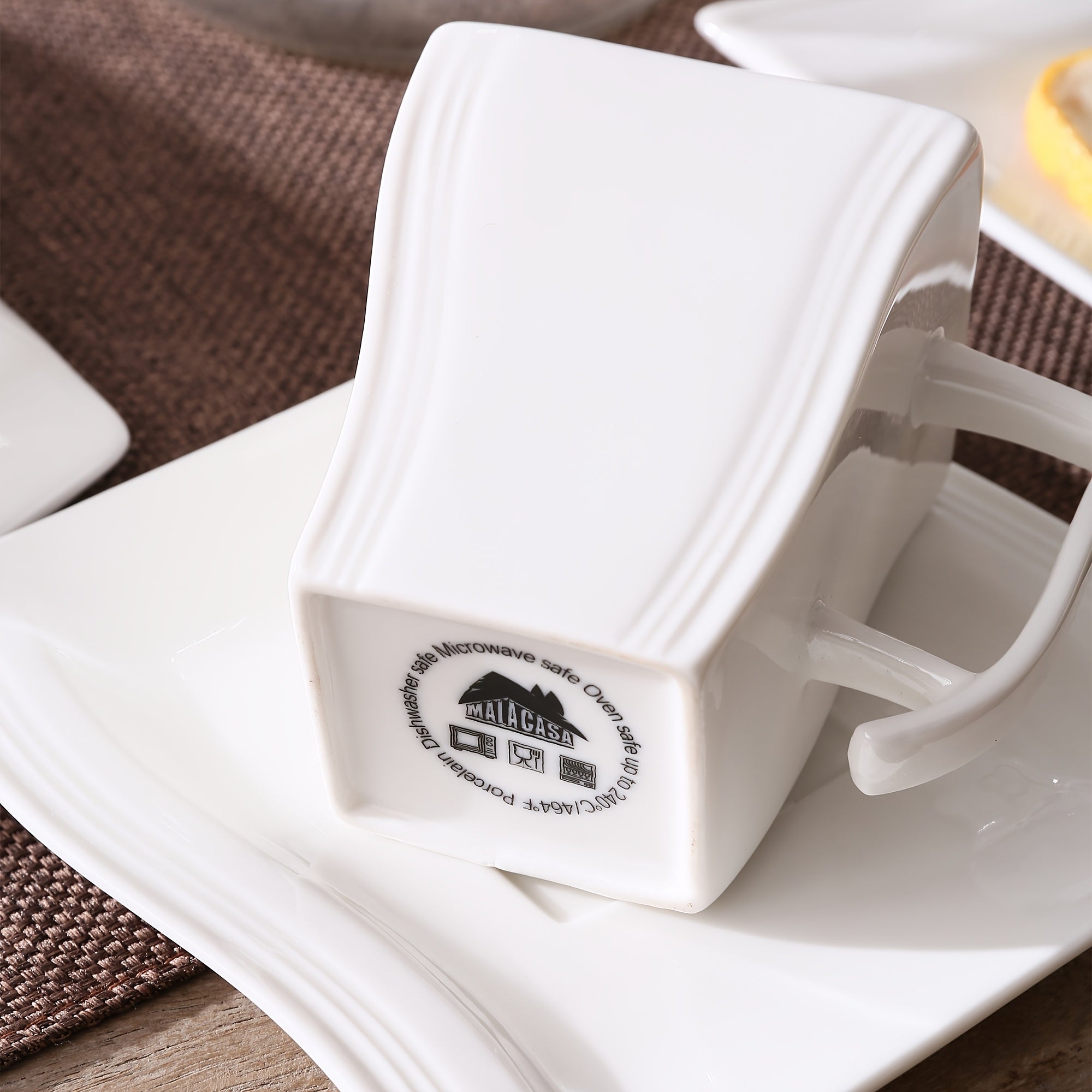 Heavy-Duty 30pcs Reusable Drinkware Set – easy-access beverage storage, 30pcs White Porcelain Dinner Set with 6pcs Cup Saucer Dessert Soup Dinner Plate Tableware, designed for American homes, daily convenience and practical gifting