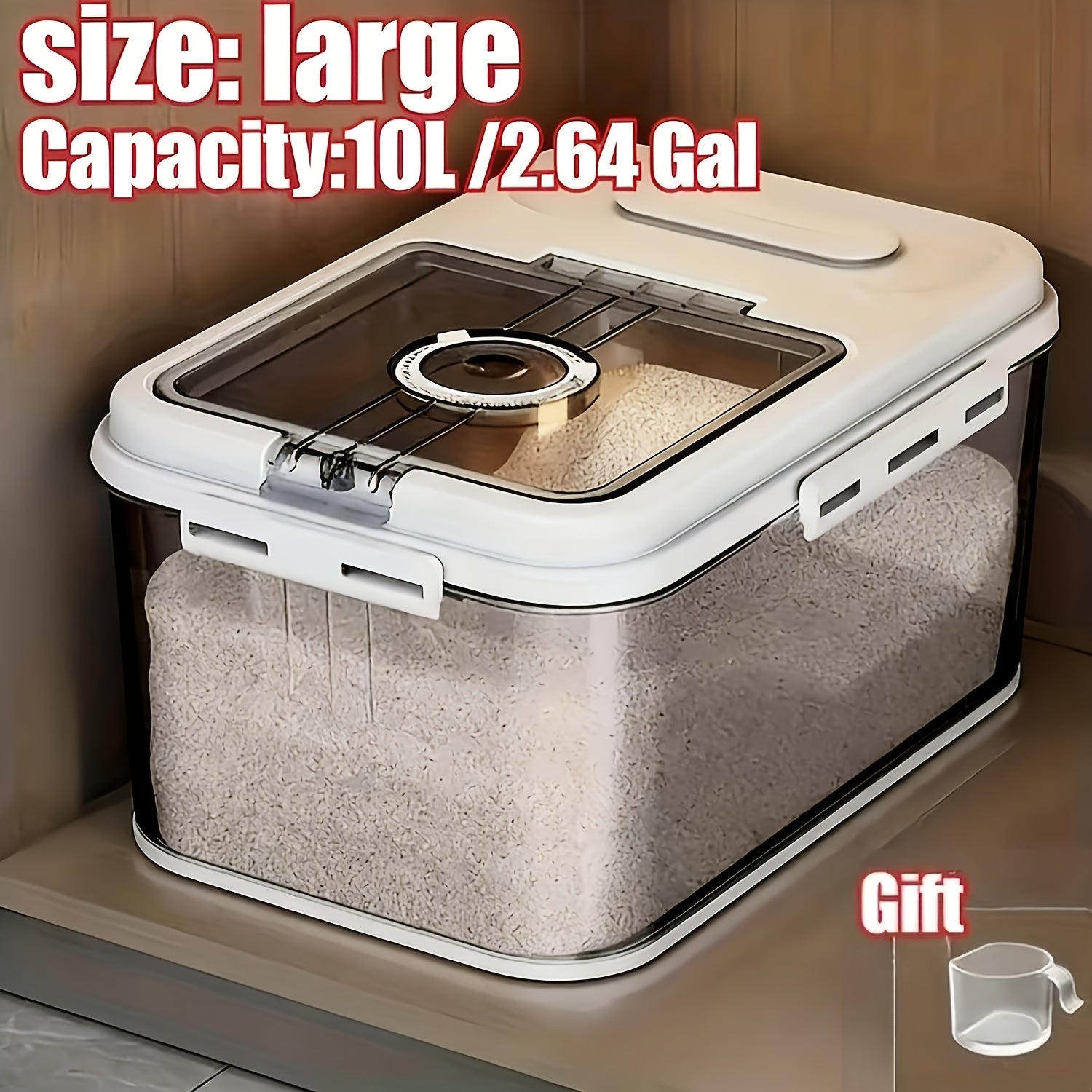 Food Storage Containers – fresh-bread countertop organization, 2 Sizes Airtight Food Storage Large-Bread Box