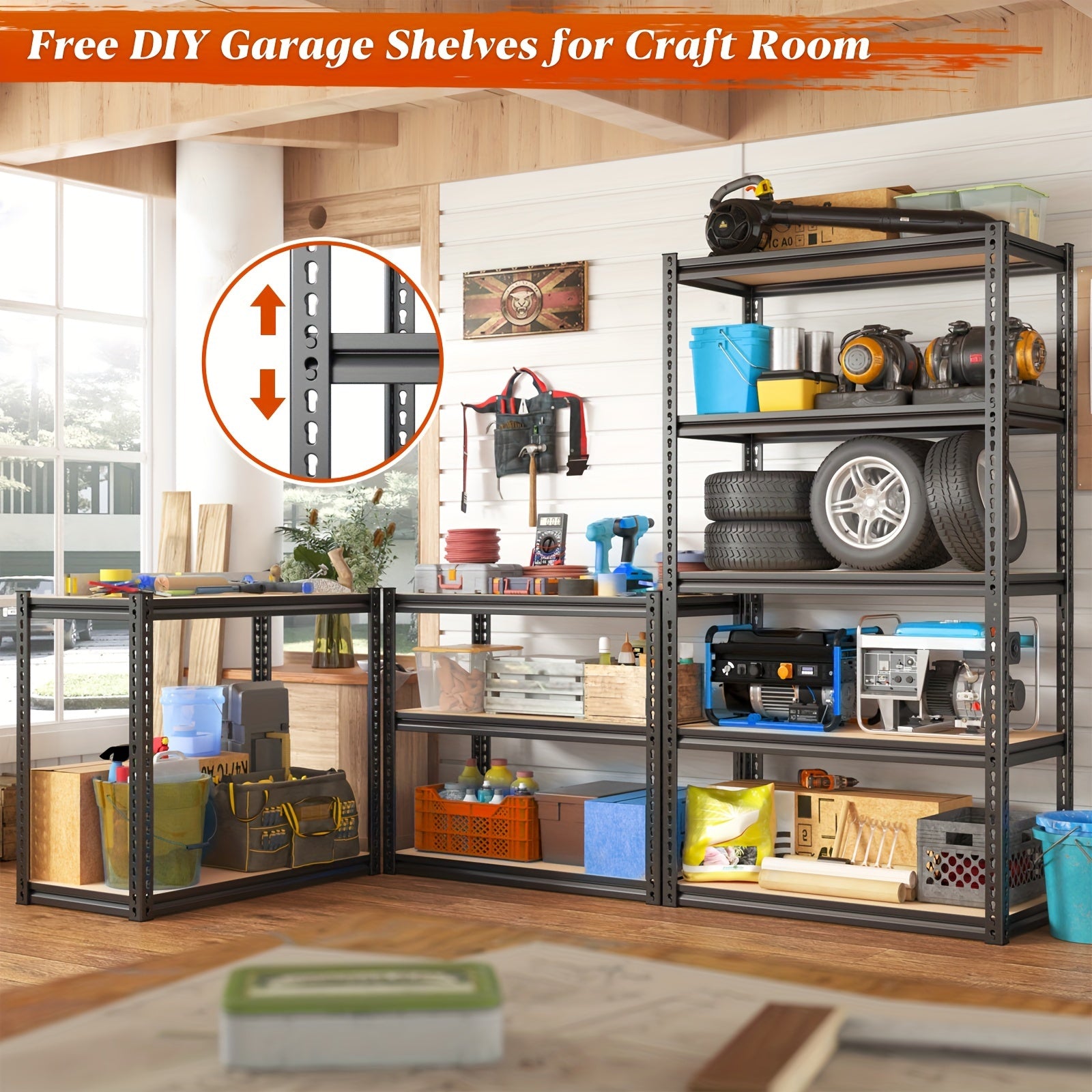 Smart 5 Tier Adjustable Home Storage Rack – durable multi-purpose storage, 72 H Heavy Duty Storage Shelves 2000LBS Adjustable Versatile Utility Rack Shelf 5 Tier, designed for American homes, daily convenience and practical gifting
