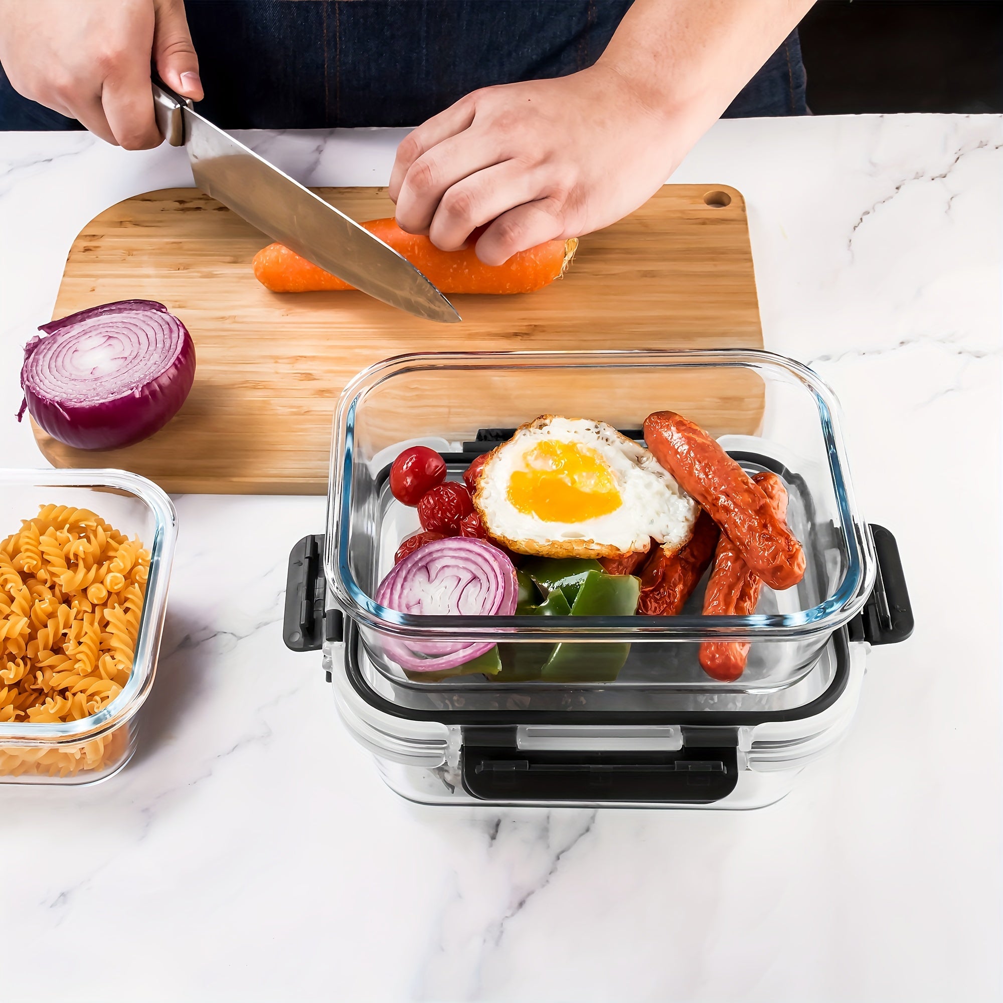 Space-Saving 12 Pack Glass Meal Prep Container Set – leak-resistant reusable meal prep, 12 Pack Glass Food Storage Containers Glass Meal Prep Containers With Airtight Lids Dishwasher, designed for American homes, daily convenience and practical gifti