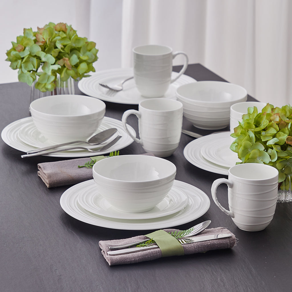 Space-Saving Home Storage Organizer – space-saving everyday organization, Bone China Modern Minimalist Ceramic Dinnerware Set Includes Bowl Plate and Mug - Local, designed for American homes, daily convenience and practical gifting