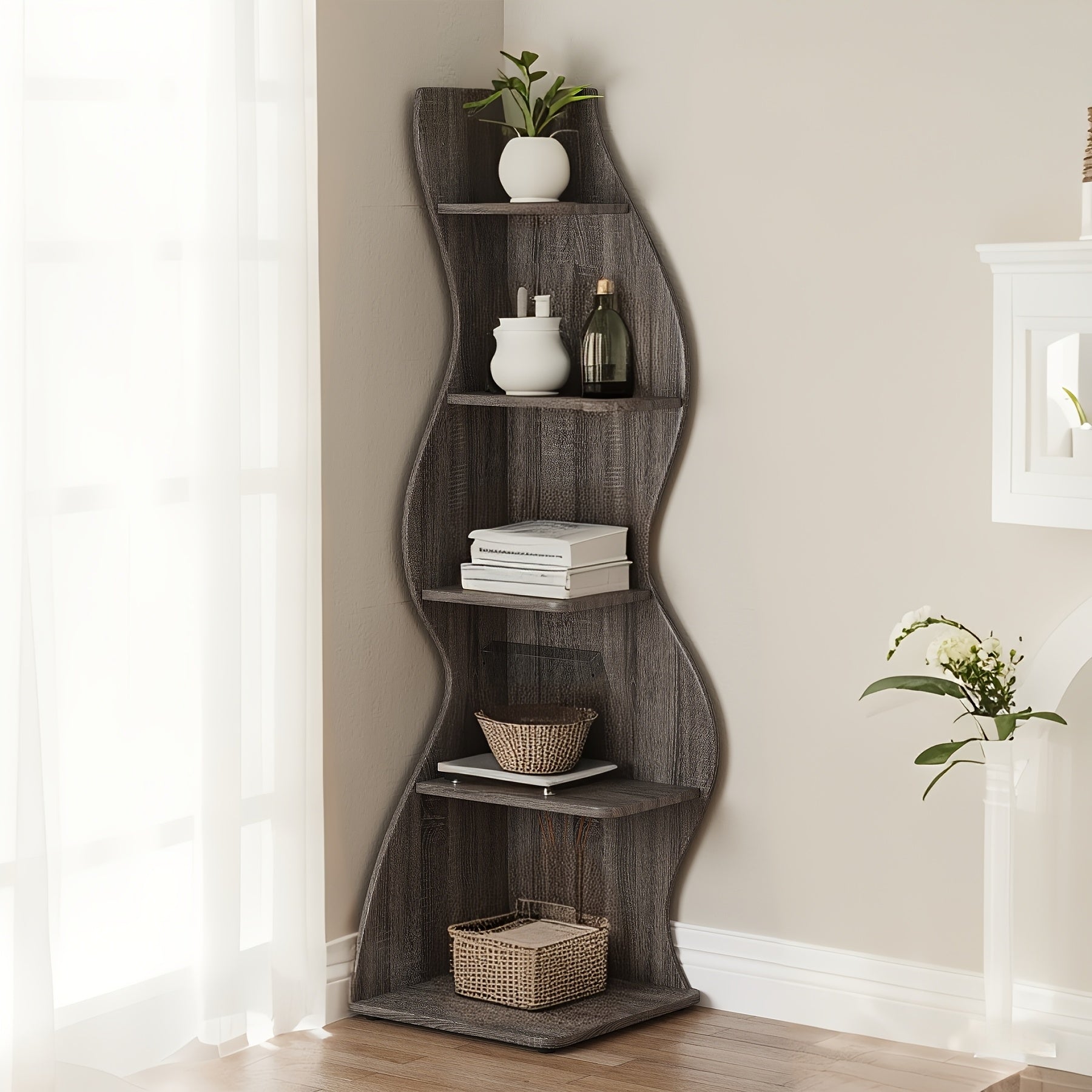Modern Adjustable Kitchen Storage Rack – multi-purpose organization, durable space-saving design, designed for American kitchens, pantries, apartments, home organization, daily use and practical gifting