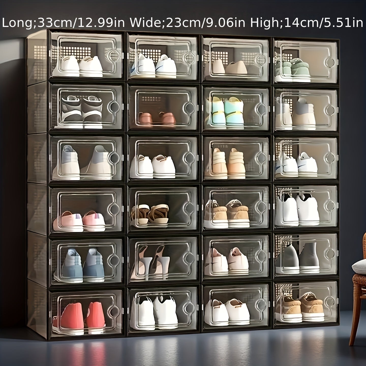 Storage Rack – Space-Saving 6/12/24pcs Adjustable Kitchen Storage Rack – multi-purpose organizati
