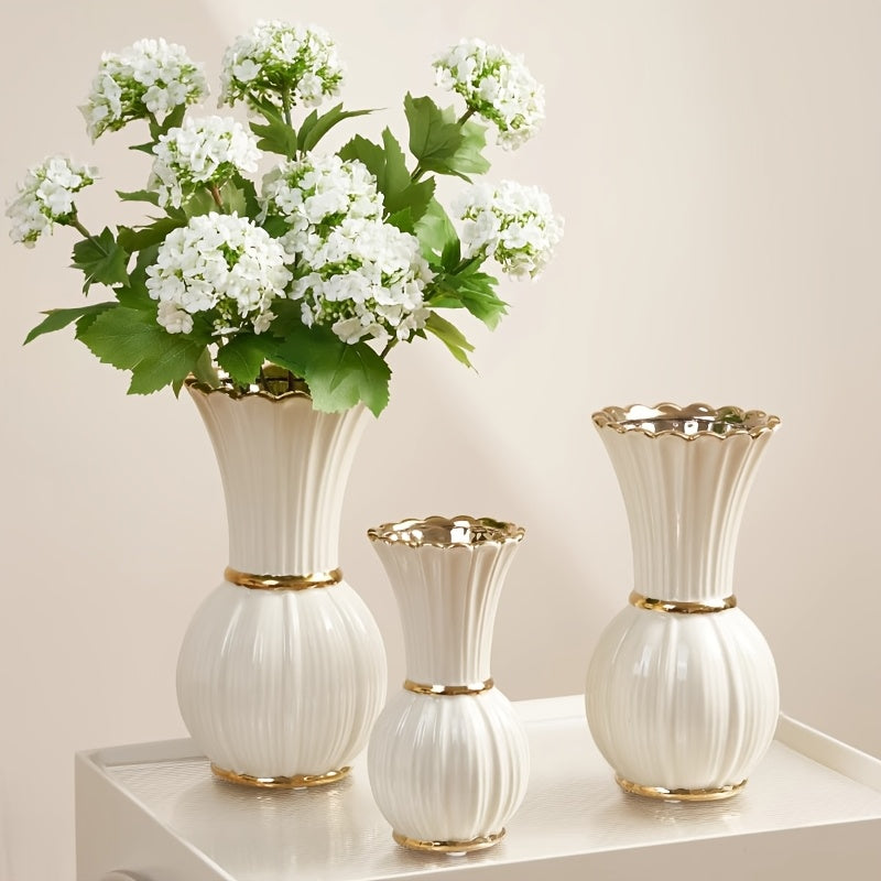 Premium Ceramic Flower Vase – stylish tabletop accent, versatile floral display, designed for American kitchens, pantries, apartments, home organization, daily use and practical gifting