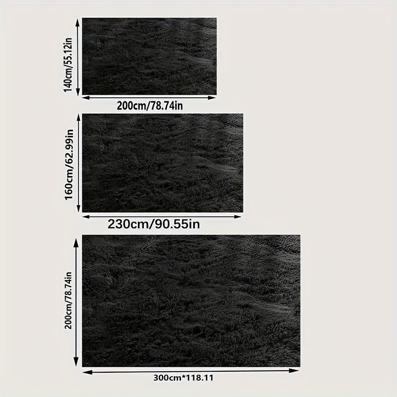 Area Rug – Large Modern Minimalist - Thick Memory Foam Padding, Soft Non-Slip Machine-Washabl