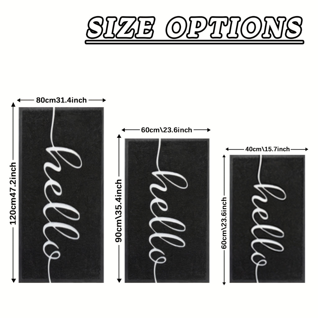 Smart 1pc Home Accent Rug – comfortable decorative floor coverage, 1pc Nordic Style Letter Outdoor Entrance Door PVC Wire Ring Mat Anti-slip Floor Mat, designed for American homes, daily convenience and practical gifting
