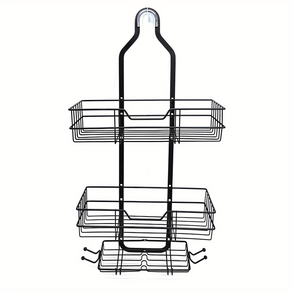 Compact Adjustable Home Storage Rack – durable multi-purpose storage, Over-The-Head Shower Organizer with Hooks Shower Caddy Hanging Bathroom Organizer Rustproof Shower Shelf for, designed for American homes, daily convenience and practical gifting