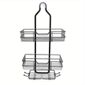 Compact Adjustable Home Storage Rack – durable multi-purpose storage, Over-The-Head Shower Organizer with Hooks Shower Caddy Hanging Bathroom Organizer Rustproof Shower Shelf for, designed for American homes, daily convenience and practical gifting