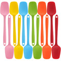 Kitchen Essential – 12 Pack Silicone Spatulas, 8 inch Small Spoon Spatula Heat Resistant Seamless One Piece Design Non-Stick Spatulas Flexible Scrapers Baking Mixing Tool for Cookware, Cooki