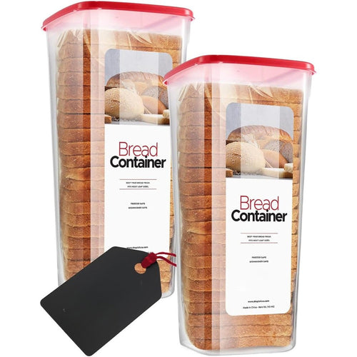 2-Piece Airtight Bread Storage Container Set