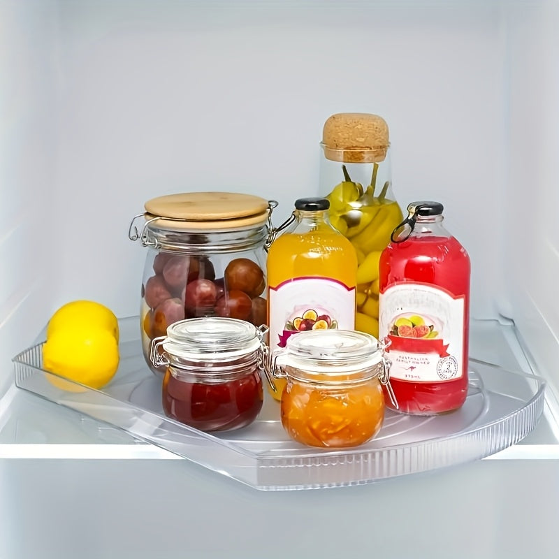 Smart Rotating Refrigerator Organizer – easy-access fridge organization, 360 Rotating Lazy Susan for Refrigerator Rectangular Fridge Organizer Cabinet Pantry Refrigerator, designed for American homes and practical gifting