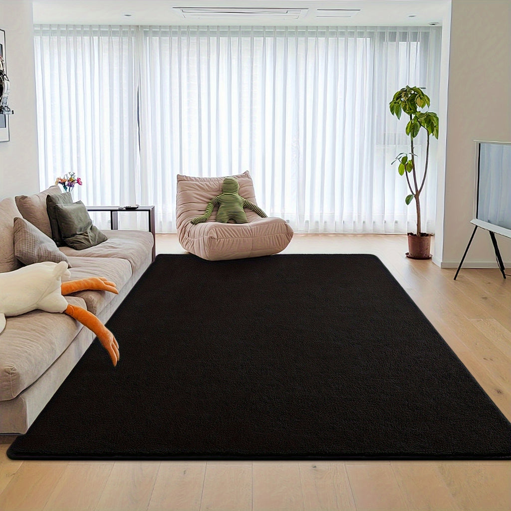 Soft Area Rug – Large Plush Carpet Suitable for Living Room & Bedroom - Soft Fluffy Floor Mat with Plush Pile, Machine Washable Non-Slip, Large Rectangular Indoor Carpet for Home Dorm Office
