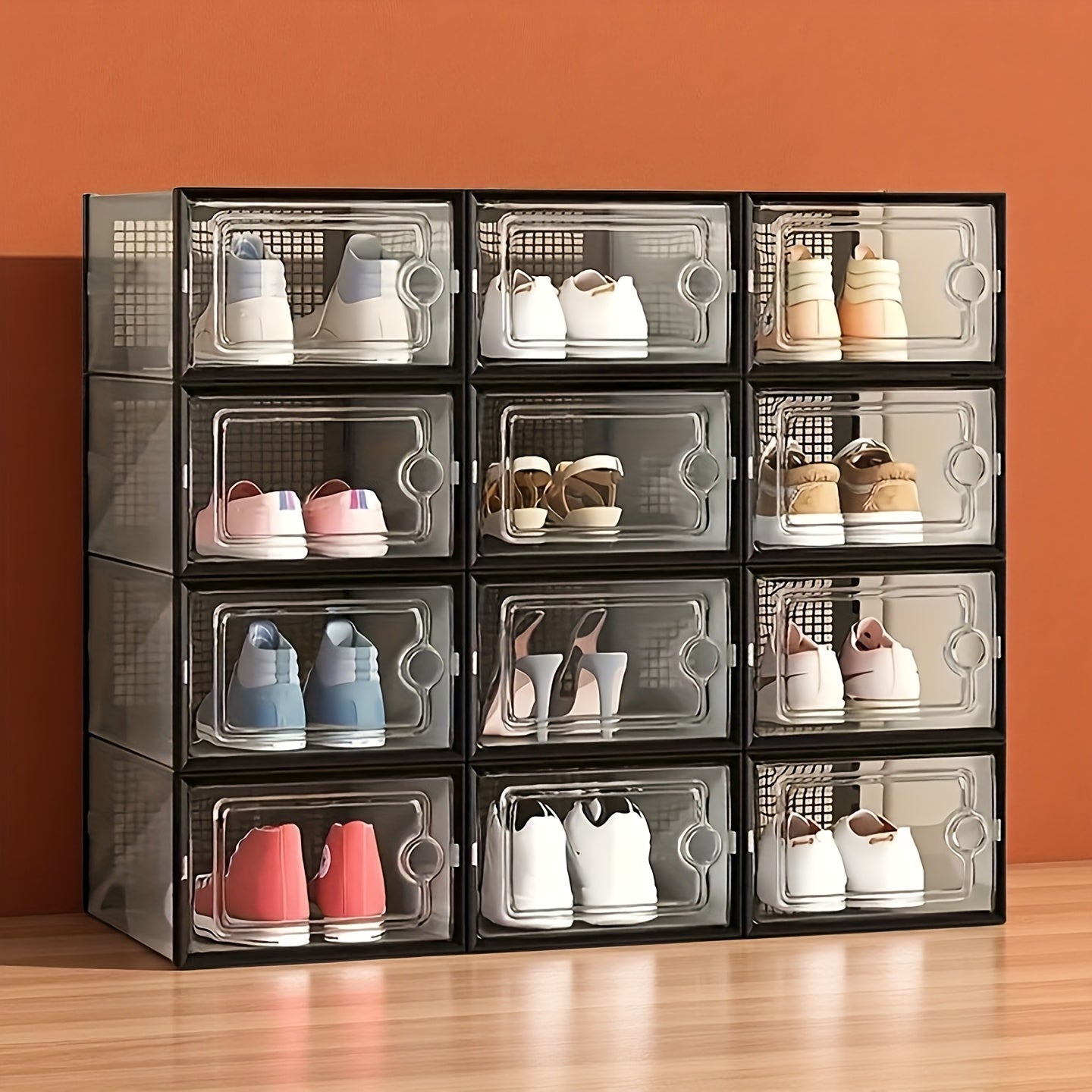 Storage Rack – Space-Saving 6/12/24pcs Adjustable Kitchen Storage Rack – multi-purpose organizati