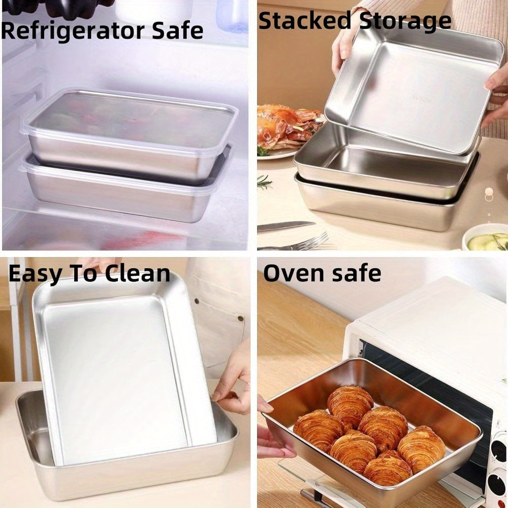 Smart 3/6/12pcs Refrigerator Storage Organizer – easy-access fridge organization, 3 6 12pcs-Durable Stainless Steel Food Storage Container Set-Leak-Proof Stackable Space-Saving Fridge Freezer Microwave, designed for American homes, daily convenience