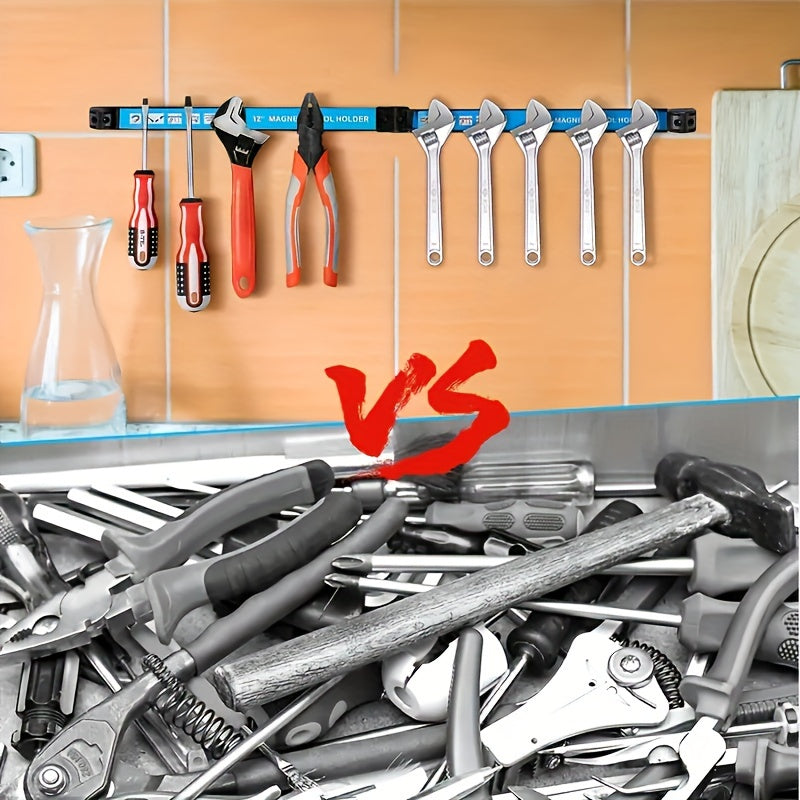 Kitchen Essential – Auto repair hardware, kitchen utensils, iron products storage magnetic rack, strong magnetic tool rack, magnetic strip, so that tools are no longer messy for Modern US Ho