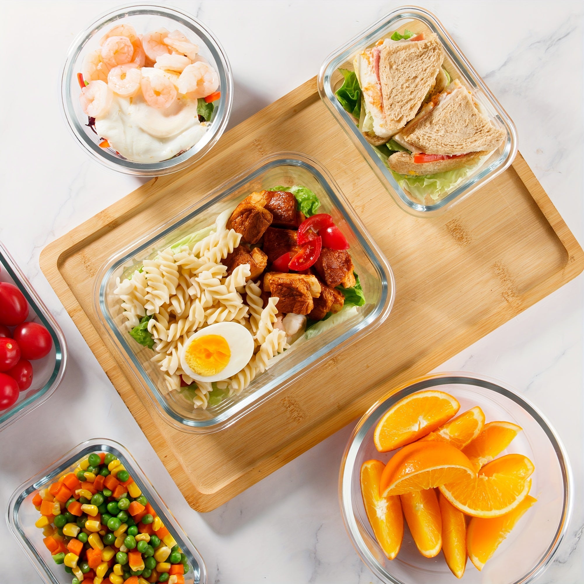 Smart 24pcs Glass Meal Prep Container Set – leak-resistant reusable meal prep, 24pcs 12 Lids 12 Glass Bowl Borosilicate Glass Food Storage Containers with Airtight Lids, designed for American homes, daily convenience and practical gifting
