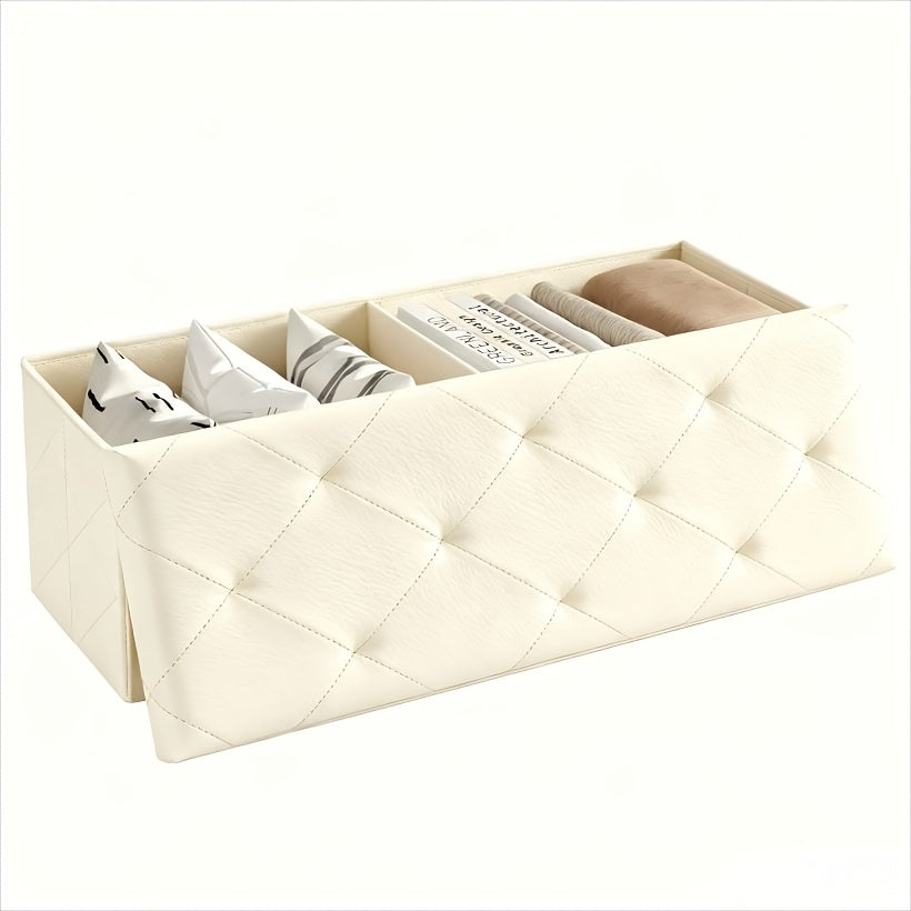 Versatile Home Storage Organizer – space-saving everyday organization, Folding Storage Ottoman Bench Foot Rest Stools End of Bed Storage Bench Large Storage, designed for American homes, daily convenience and practical gifting