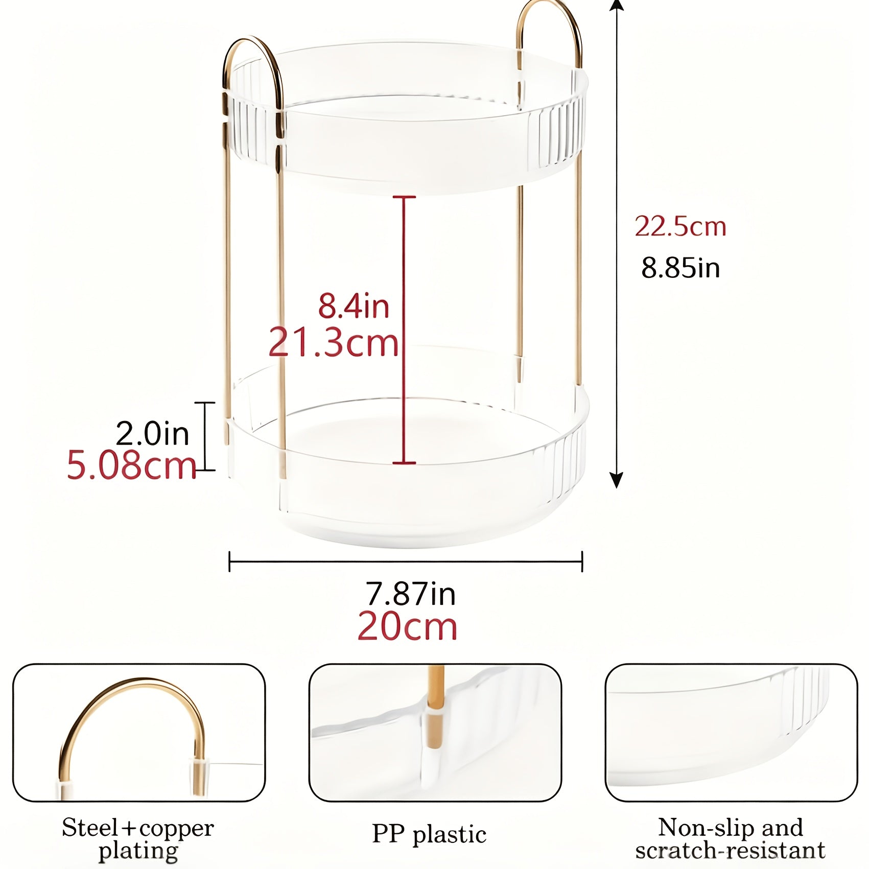 Smart Glass Spice Jar Set – clear reusable pantry storage, 360-Degree Rotating Seasoning Storage Box Suitable for Kitchens Bathrooms And Dressing Tables - Large, designed for American homes, daily convenience and practical gifting