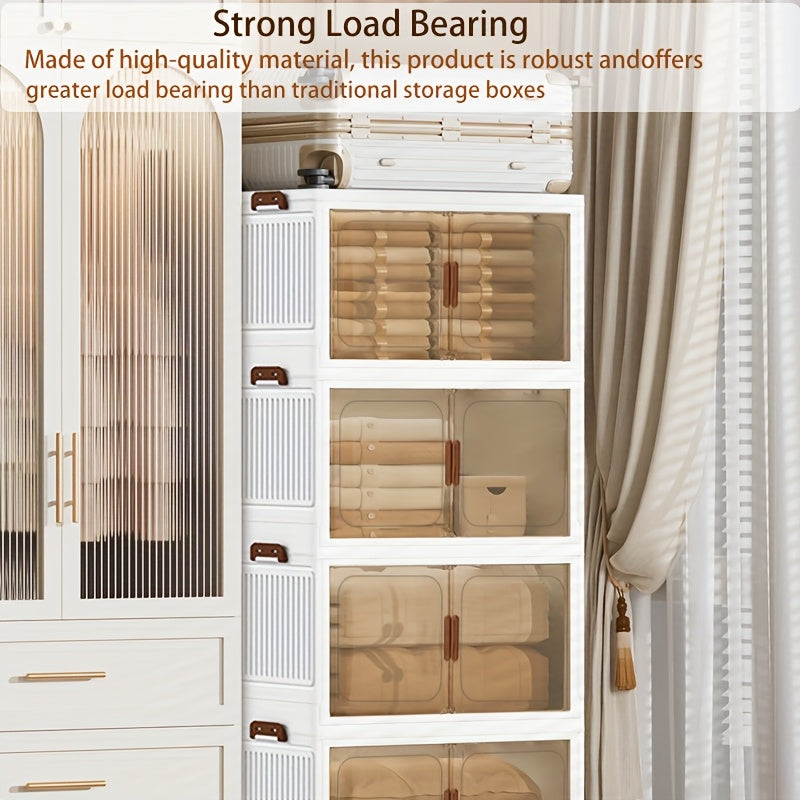 Space-Saving Stackable Home Storage Bins – portable space-saving storage, 1 2 3 4 5Layer Extra Large Storage Cabinet Multi-tier Foldable Storage Box with, designed for American homes, daily convenience and practical gifting