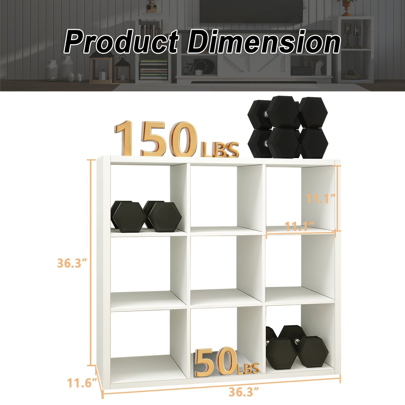 2/3/4/6/8/9 Thick Frame Bookshelf, Open Back Panel Cube Storage Cabinet, Floor-standing Bookshelf With Anti-tip Kit, Wooden Open Display Rack For Living Room, Bedroom, Study, White/chocolate Open Bookshelf, With Open Back