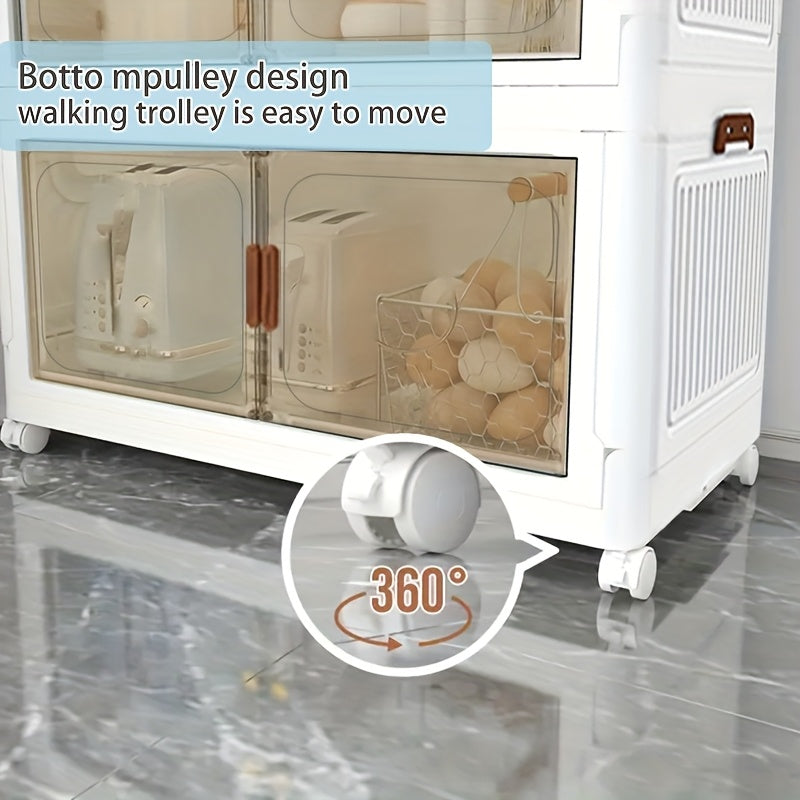 Modern Stackable Home Storage Bins – portable space-saving storage, 5-Layer Stackable Storage Box with Lid And Door 1 2 3 4 5-Layer Up, designed for American homes, daily convenience and practical gifting