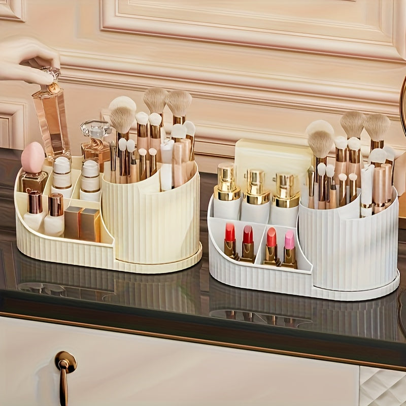 Modern Stackable Home Storage Bins – portable space-saving storage, 8 07in 4 33in 4 57in Rotating Makeup Storage Box - Compact 360 Rotating, designed for American homes, daily convenience and practical gifting