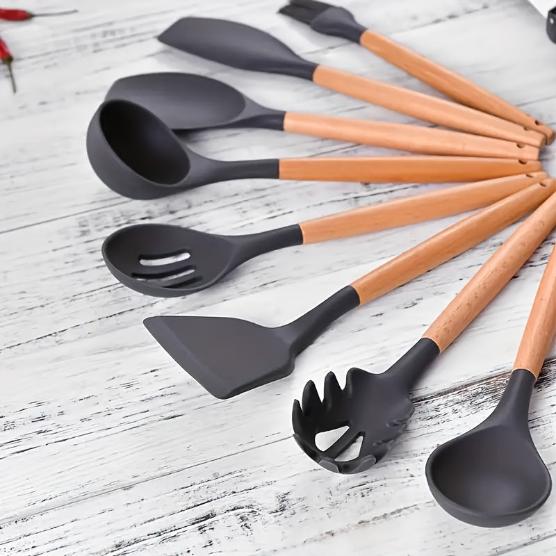 Kitchen Essential – 33pcs/set, Silicone Utensil Set, Kitchen Utensil Set, Safety Cooking Utensils Set, Non-Stick Cooking Utensils Set With Handle, Washable Modern Cookware, Kitchen Stuff, Ki