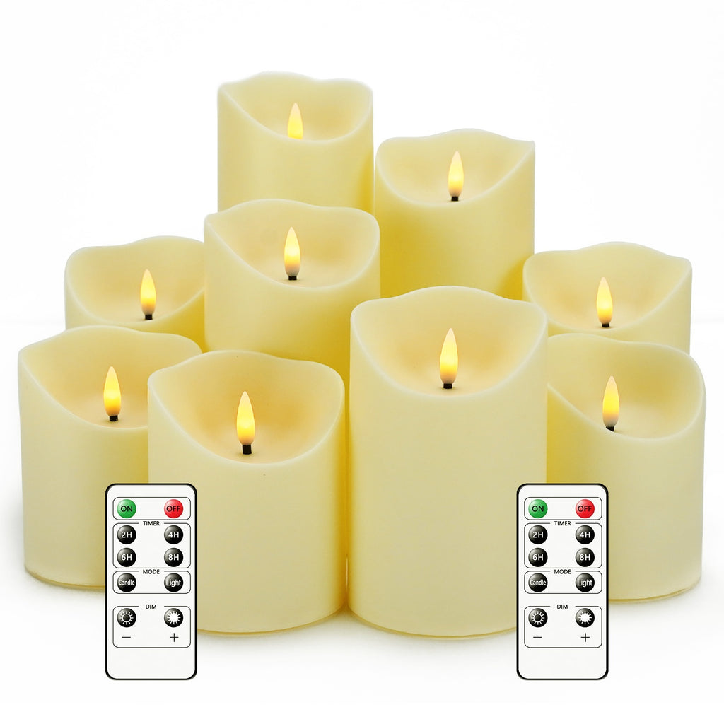 Versatile Home Storage Organizer – space-saving everyday organization, NIMIKO Set of 9 Flicker Flameless LED Candles with 2 Remote Controls And Timers, designed for American homes, daily convenience and practical gifting