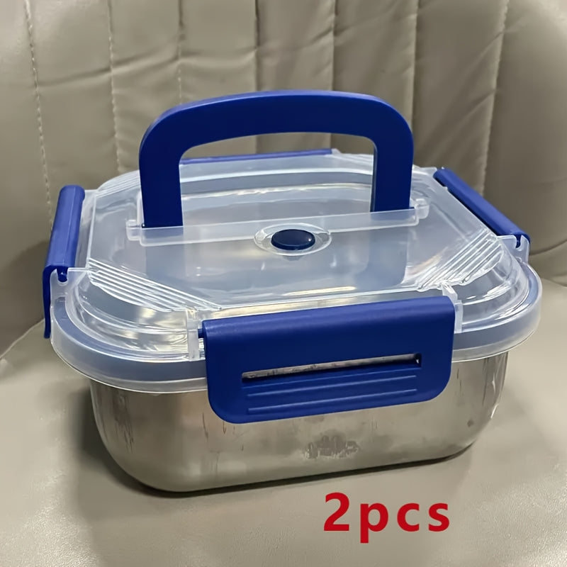 Space-Saving 87 Oz Airtight Food Storage Containers – leak-resistant reusable meal prep, 1 or 2 Stainless Steel Food Storage Containers with Lids - 60 87 Oz, designed for American homes, daily convenience and practical gifting