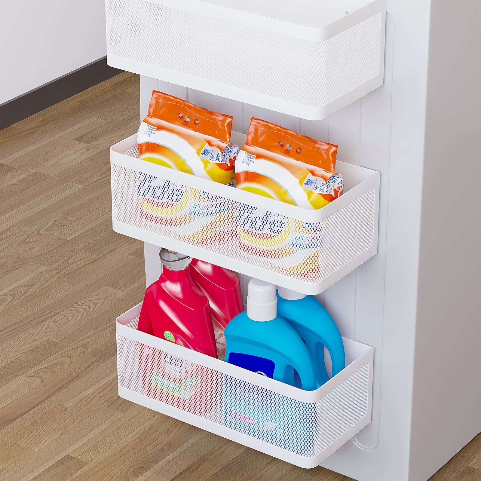 Multi-Purpose 1pc Magnetic Refrigerator Storage Rack – multi-purpose organization, durable space-saving design, designed for American kitchens, pantries, apartments, home organization, daily use and practical gifting