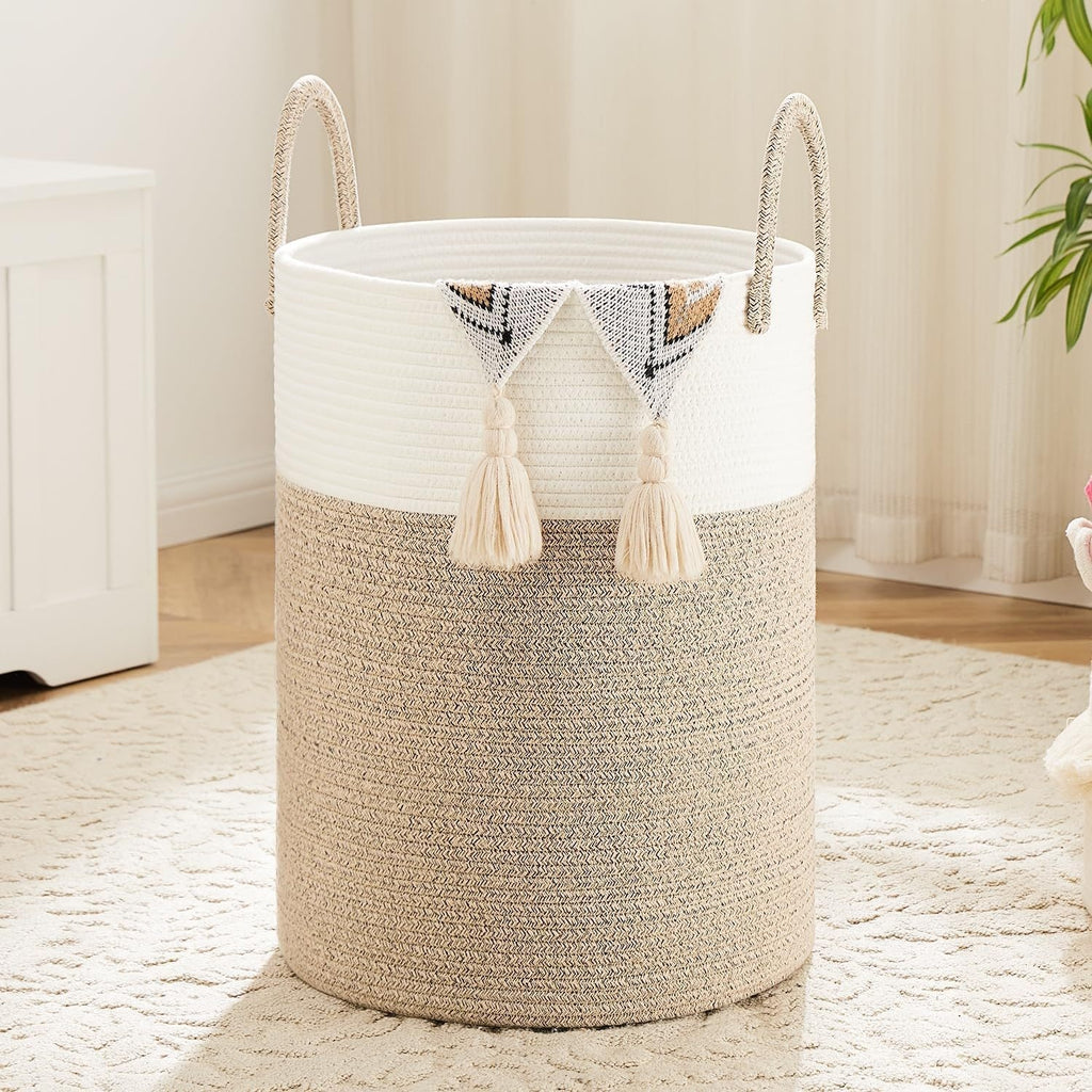 Easy-Access Stackable Home Storage Bins – portable space-saving storage, Collapsible Laundry Basket Woven Rope Laundry Hamper 12 15gal 15 85gal 21 13gal 26, designed for American homes, daily convenience and practical gifting