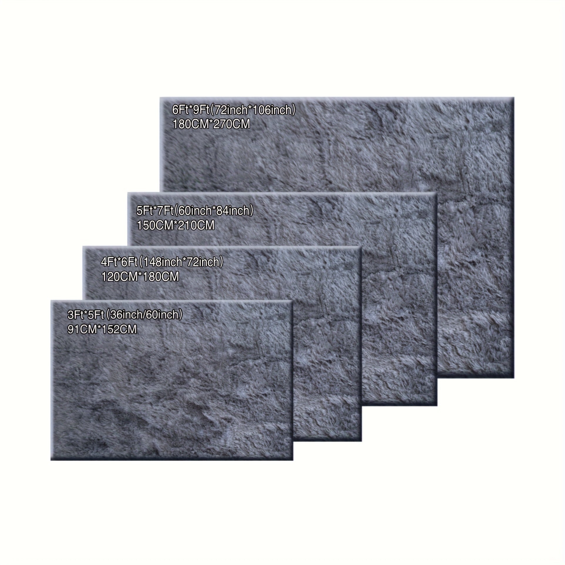 A Super Soft Thick Plush Carpet, Fluffy And Soft, Suitable for Bedroom Indoor Carpet, Non-Slip Soft Machine Washable Carpet,Ideal for Bedroom, Living Room,Study, Dorm,,Home Decor, Christmas Gift, Christmas Decor