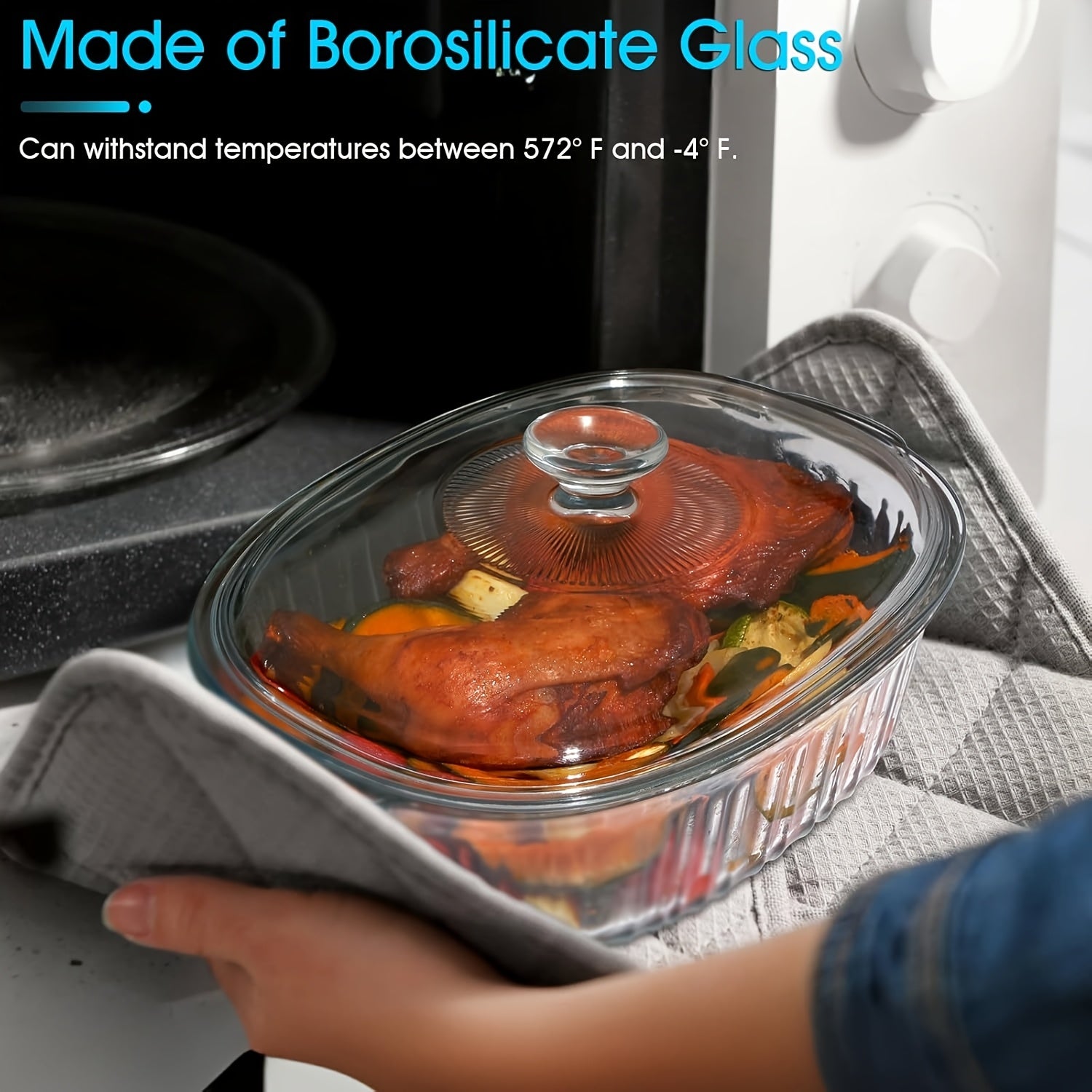 Premium 50oz Kitchen Baking Dish Set – oven-ready cooking and serving, Oval Glass Casserole Dish with Lid Set - 50oz 85oz Oven Microwave Safe Perfect, designed for American homes, daily convenience and practical gifting