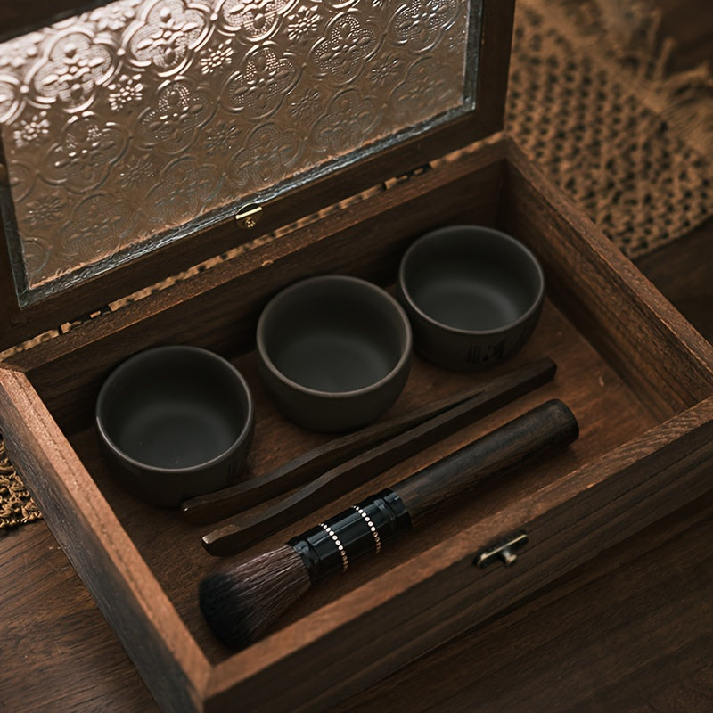 1pc Wooden Storage Box - With Lid - Jewelry Storage Box - Retro Rustic Style - Suitable For Storage Of Accessories, Jewelry And Small Items - Ideal Gift