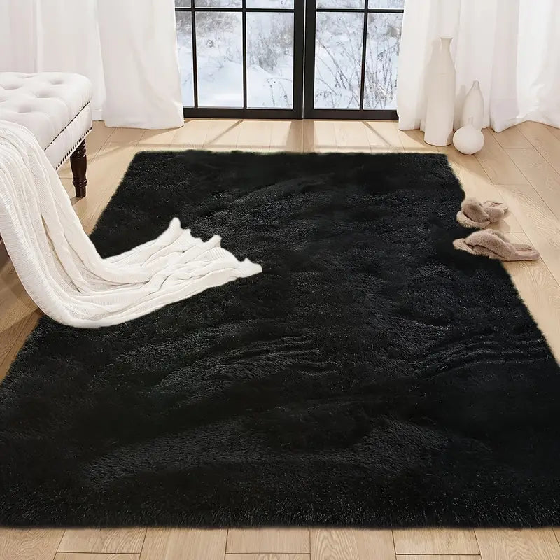 Area Rug – Large Modern Minimalist - Thick Memory Foam Padding, Soft Non-Slip Machine-Washabl