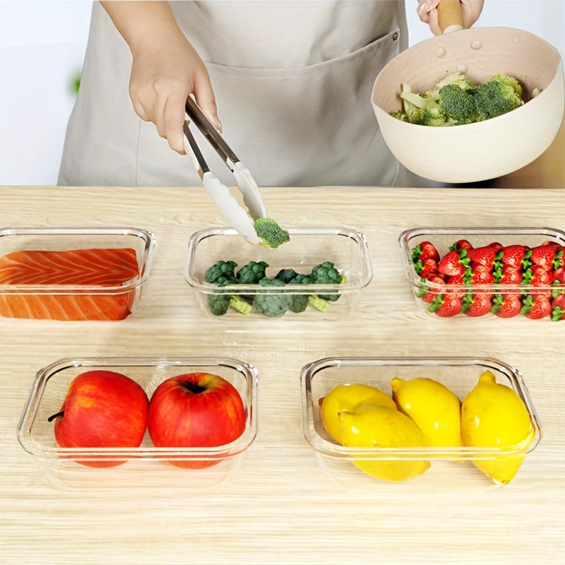 Modern 20pcs Refrigerator Storage Organizer – easy-access fridge organization, Stackable 20pcs Glass Food Container 10 Lids 10 Containers - Multi-purpose Meal Prep And, designed for American homes, daily convenience and practical gifting