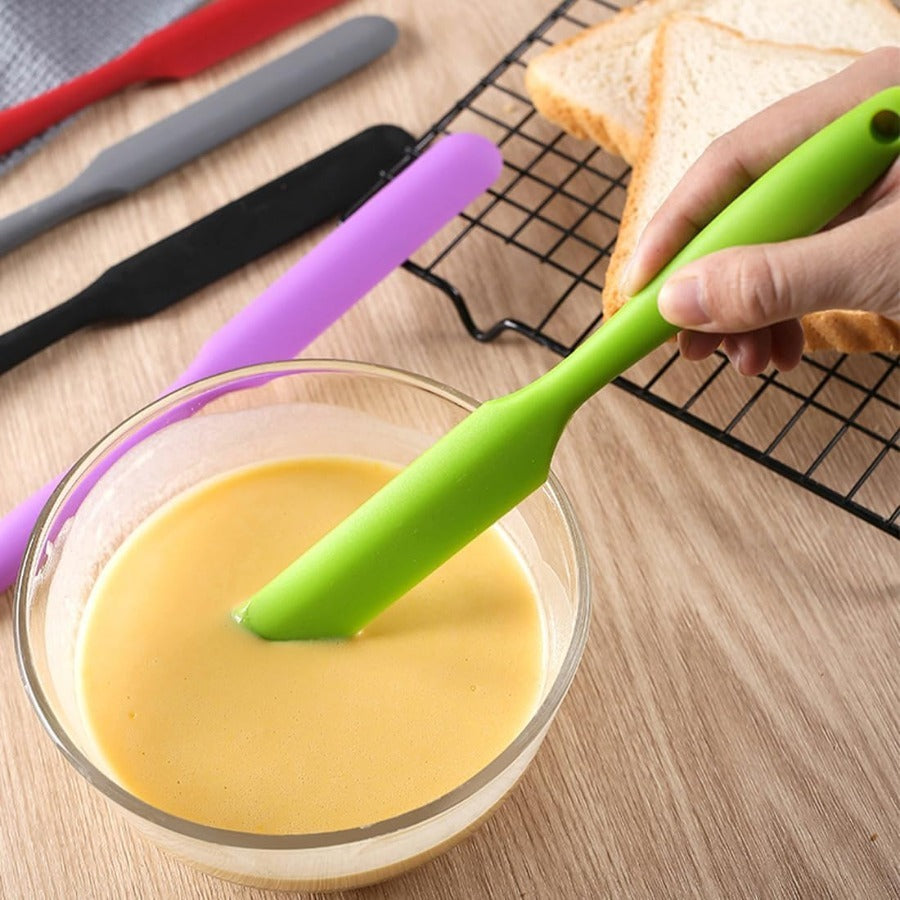 Kitchen Essential – Set of 9 High-Quality Silicone Spatulas, Expert Baking Scrapers Including Dough Scoop And Icing Tools, Non-Stick Flexible Kitchen Utensils in Red, Black, And Purple, Perf