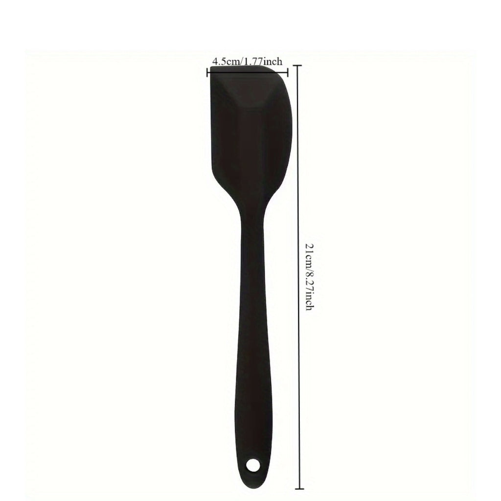 Silicone Spatula Set - Non-Stick, Heat Resistant Cooking Utensils for Baking, Mixing, and Flipping - Includes Cake, Biscuit, and Pastry Scrapers - Colorful Christmas Design, Butter Cake Scraper, Scraper Set