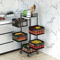 Compact 5 Tier Adjustable Home Storage Rack – durable multi-purpose storage, Rotating Kitchen Storage Shelf 5 Tier Metal Fruit Vegetable Storage Basket Multi-Layer Vegetable Rack, designed for American homes, daily convenience and practical gifting