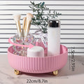 Kitchen Essential – 1/2pcs Kitchen Countertop Spice Storage Rack, Rotating Disc Spice Rack, Cosmetic Perfume Storage Tray, 360° Rotating Skin Lotion Storage Box, Suitable for Kitchen, Dressi