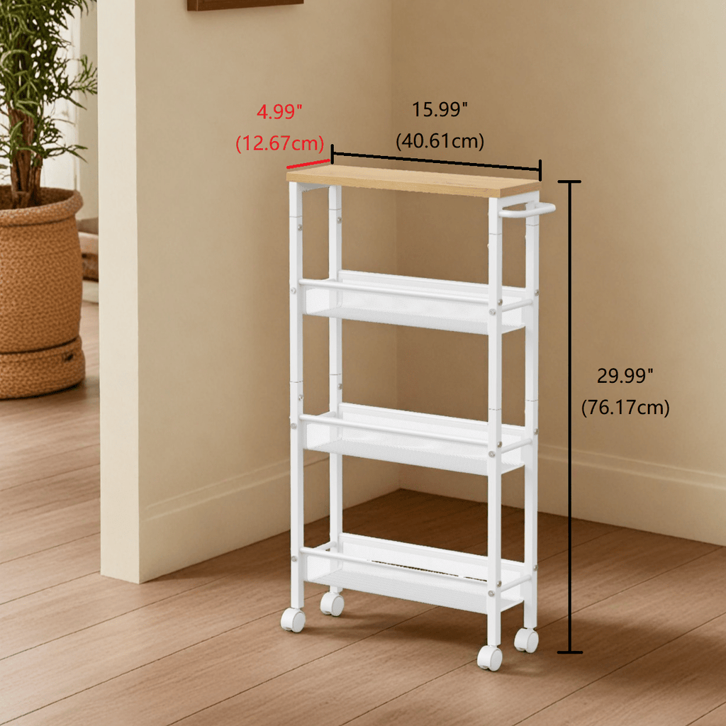 Easy-Access Reusable Drinkware Set – easy-access beverage storage, 4-Tier Metal Kitchen Shelf With 360 Swivel Wheels 29 99 H x15 99 W, designed for American homes, daily convenience and practical gifting