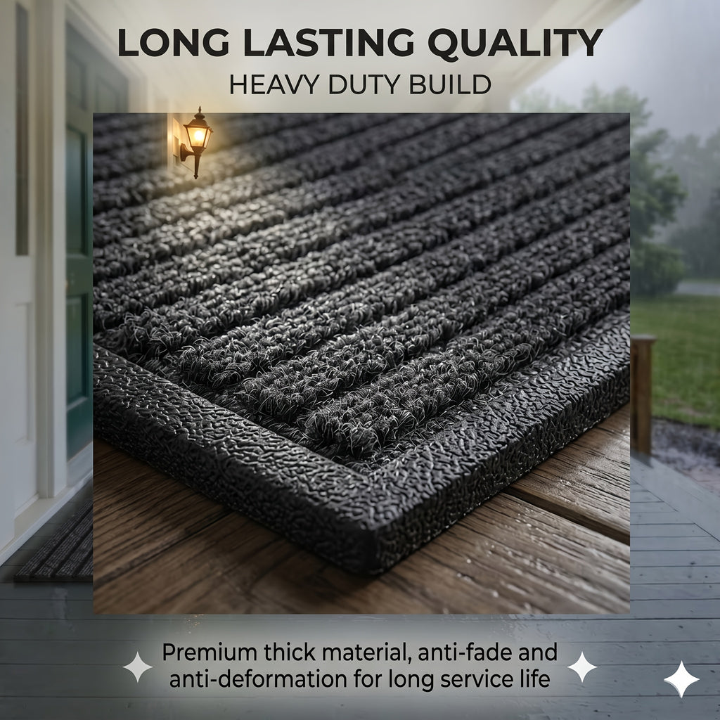 Soft Area Rug – 1pc Striped Floor Mat, Non Slip Floor Mat, Outdoor EntranceDoormat, Entryway Mat, Front Porch Doormat, And Dust Removal Mat, Entryway Wear-Resistant Foot Mat Freely Cut Carpe