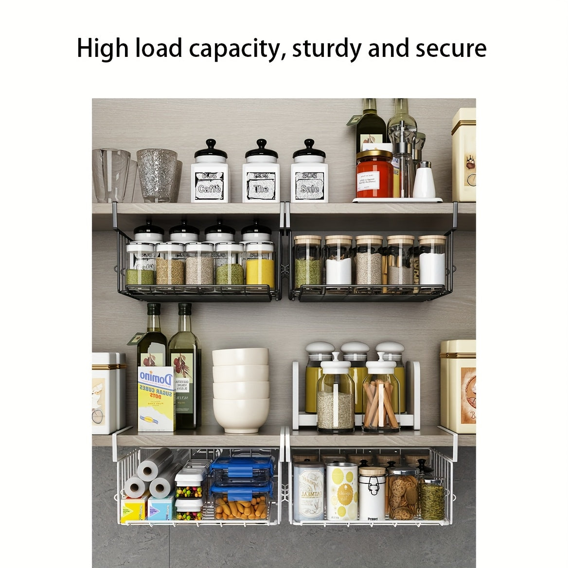 Compact Stackable Home Storage Bins – portable space-saving storage, Hanging Wall-Mounted Foldable Storage Basket - Waterproof Rust-Resistant Organizer for Kitchen Laundry Pantry Desk, designed for American homes, daily convenience and practical gift