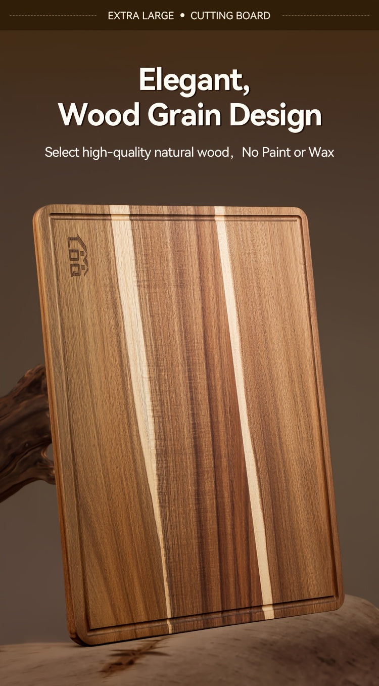 Heavy-Duty Kitchen Cutting Board – durable food prep and serving, XXL Acacia Cutting Board - Durable Wooden Chopping Board Extra Large Charcuterie Cheese Serving, designed for American homes, daily convenience and practical gifting